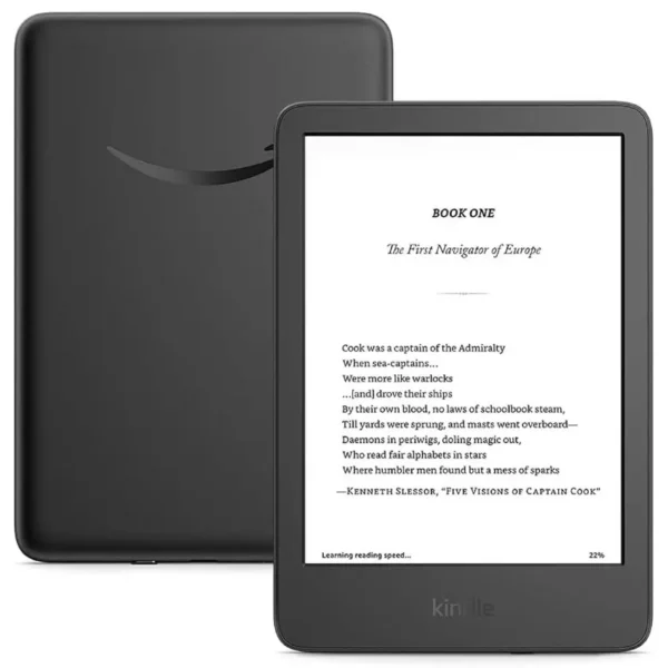Tablet Amazon Kindle Gen 11, E-Reader, Pantalla 6", Almacenamiento 16GB, Versión 2024, Negro
