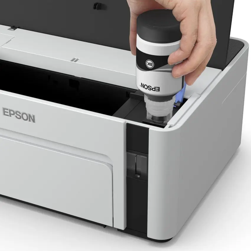 Impresora Epson EcoTank M1120, Wi-Fi, Sistema Continuo, Blanco/Gris