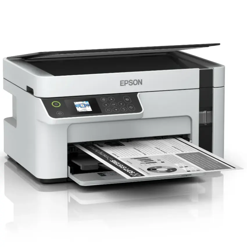 Impresora Multifunción Epson EcoTank M2120, Wi-Fi, Sistema Continuo, Blanco/Gris