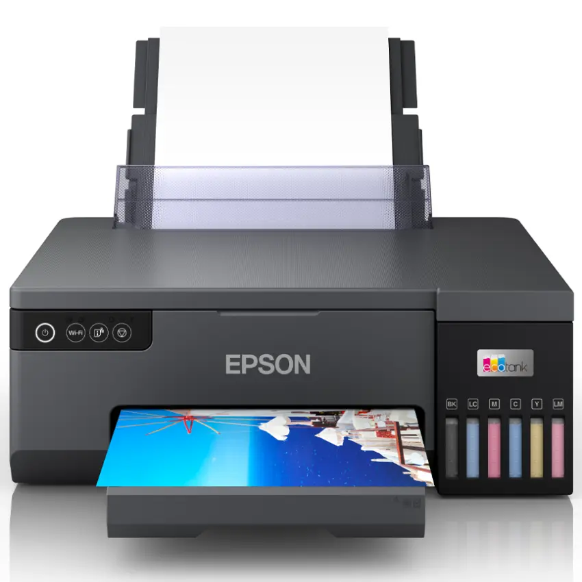 Impresora Epson EcoTank L8050, Wi-Fi, Negro