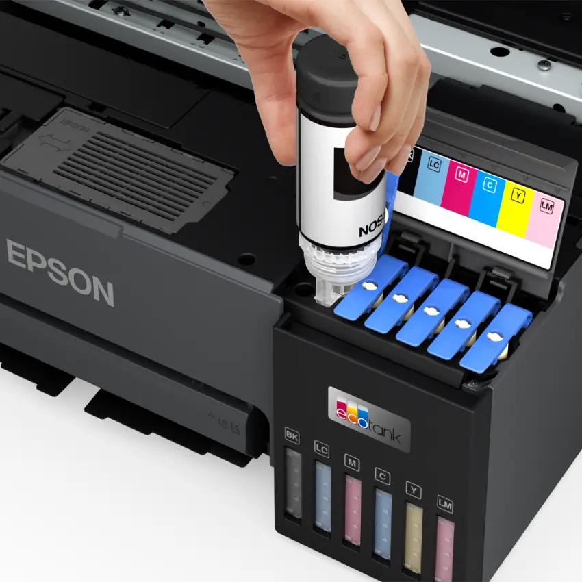 Impresora Epson EcoTank L8050, Wi-Fi, Negro