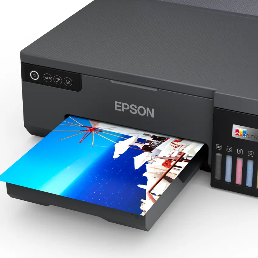 Impresora Epson EcoTank L8050, Wi-Fi, Negro