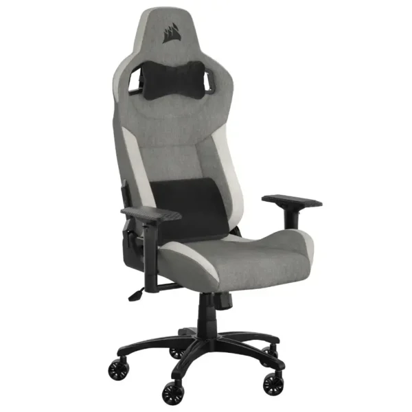 Silla Gamer Corsair T3 RUSH, Gris/Blanco