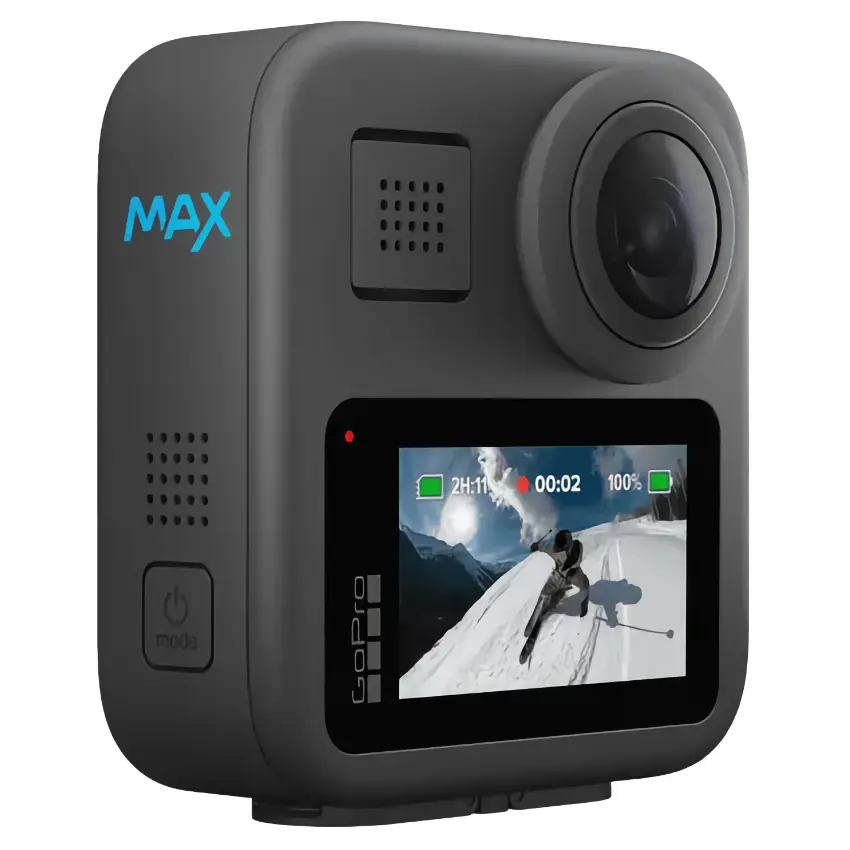 Cámara GoPro MAX 360 (2025), 16.6MP, Pantalla táctil, Wi-Fi, Bluetooth, Sumergible Cámara GoPro MAX 360 (2025), 16.6MP, Pantalla táctil, Wi-Fi, Bluetooth, Sumergible