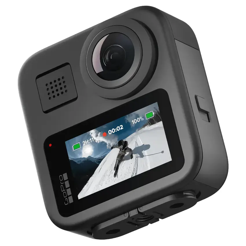 Cámara GoPro MAX 360 (2025), 16.6MP, Pantalla táctil, Wi-Fi, Bluetooth, Sumergible Cámara GoPro MAX 360 (2025), 16.6MP, Pantalla táctil, Wi-Fi, Bluetooth, Sumergible