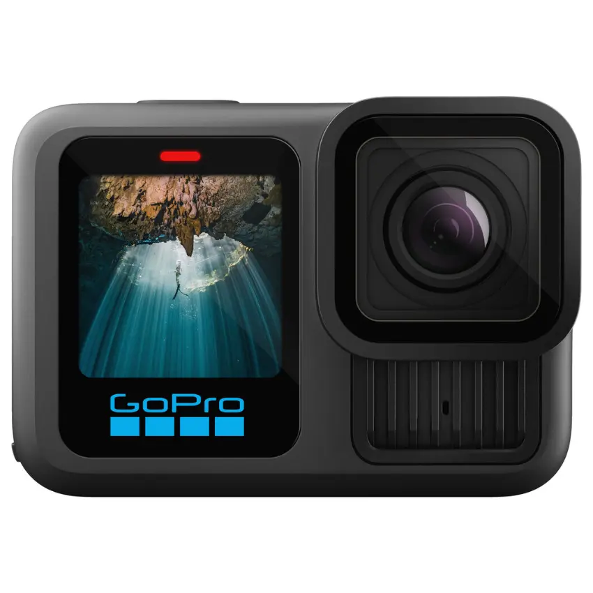 Cámara GoPro HERO13 Black Action Camera Bundle, The Handler, 2 Baterías Enduro, 2 Soportes Adhesivos Curvos, Tarjeta SanDisk MicroSD de 64 GB, Estuche