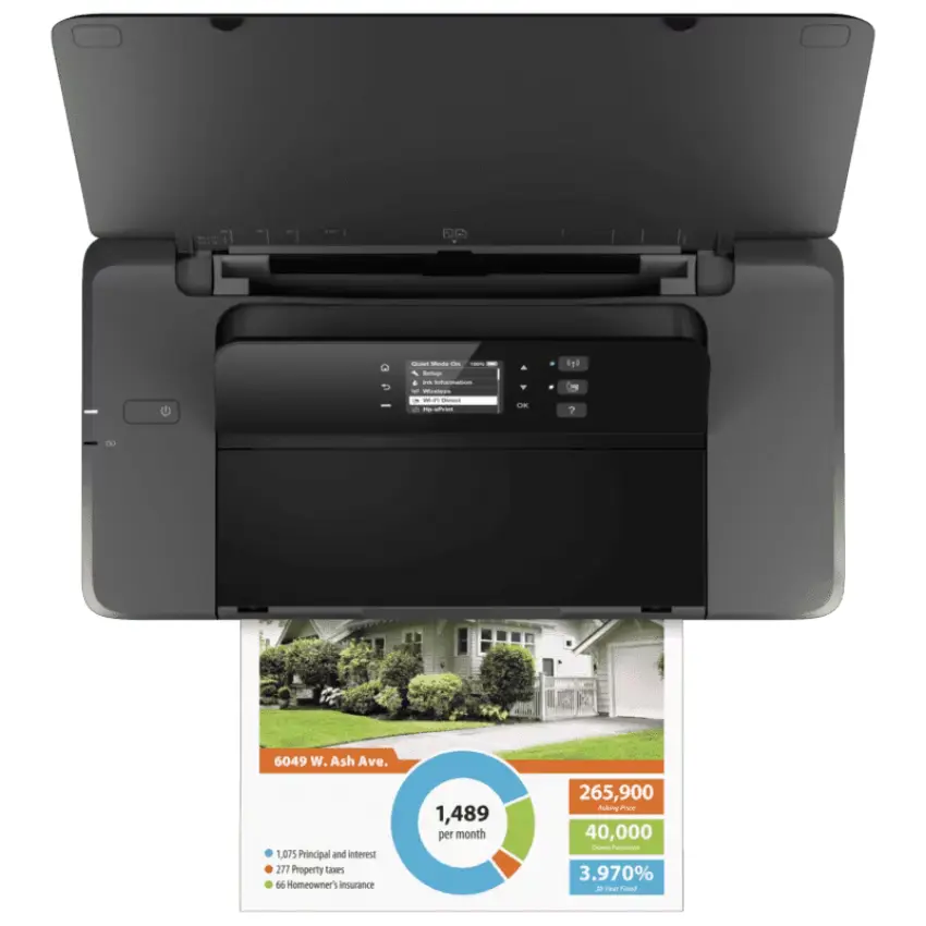 Impresora Portátil HP OfficeJet 200, Wi-Fi, USB, Negro
