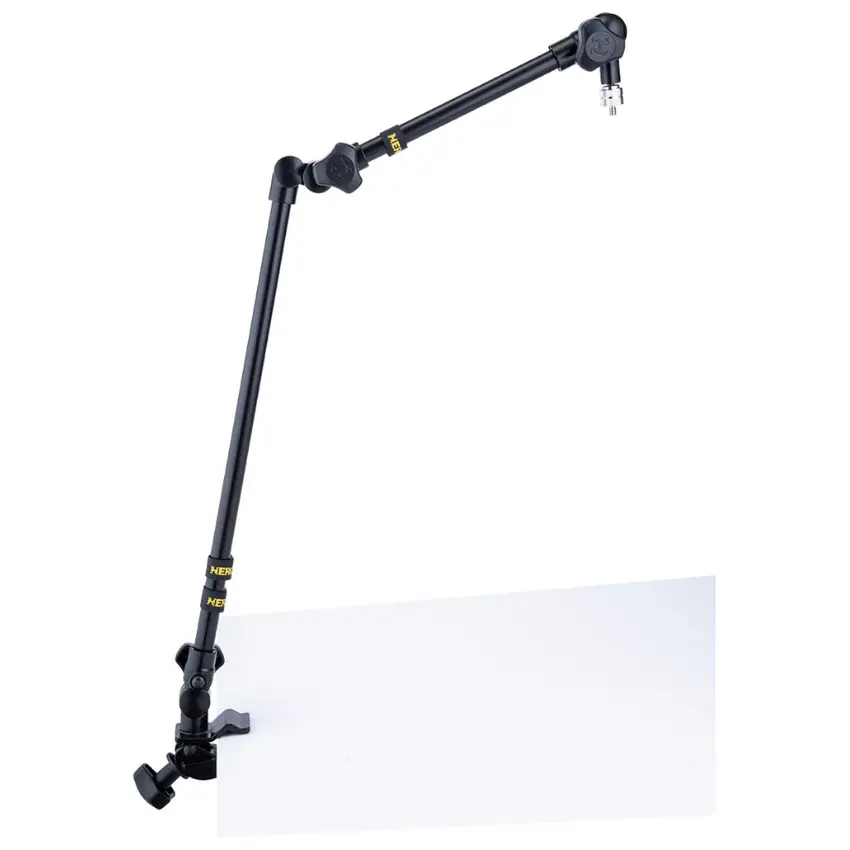 Soporte Universal para Micrófono y Cámara para Podcast, Brazo Articulado de Mesa