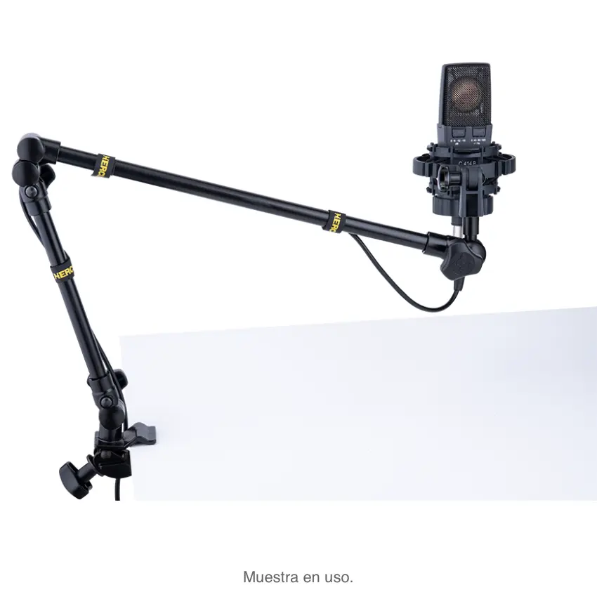 Soporte Universal para Micrófono y Cámara para Podcast, Brazo Articulado de Mesa