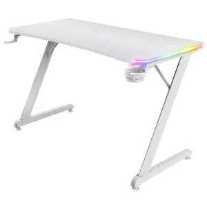 Escritorio Gamer Trust GXT 709W Luminus RGB Blanco