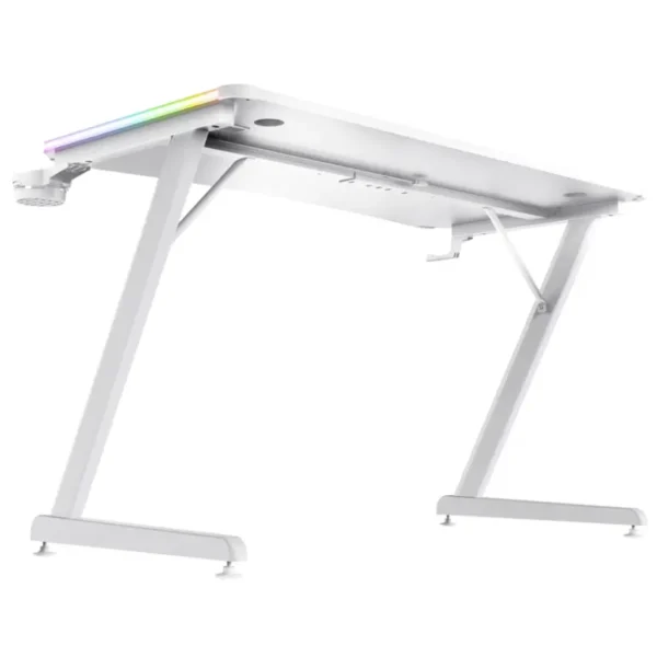 Escritorio Gamer Trust GXT 709W Luminus RGB Blanco