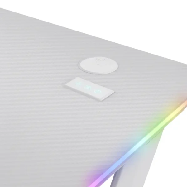 Escritorio Gamer Trust GXT 709W Luminus RGB Blanco