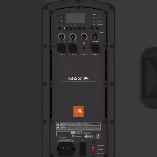 Altavoz Portátil Activo JBL MAX 15, Woofer 15", Potencia 700W, Bluetooth