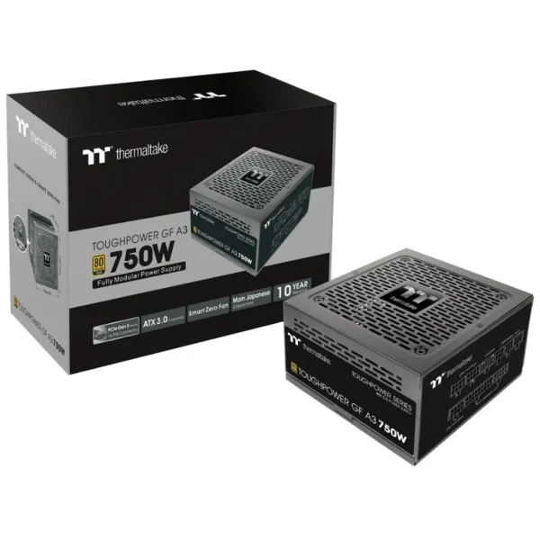 Fuente de alimentación modular Thermaltake Toughpower GF A3 750W, 80 PLUS Gold