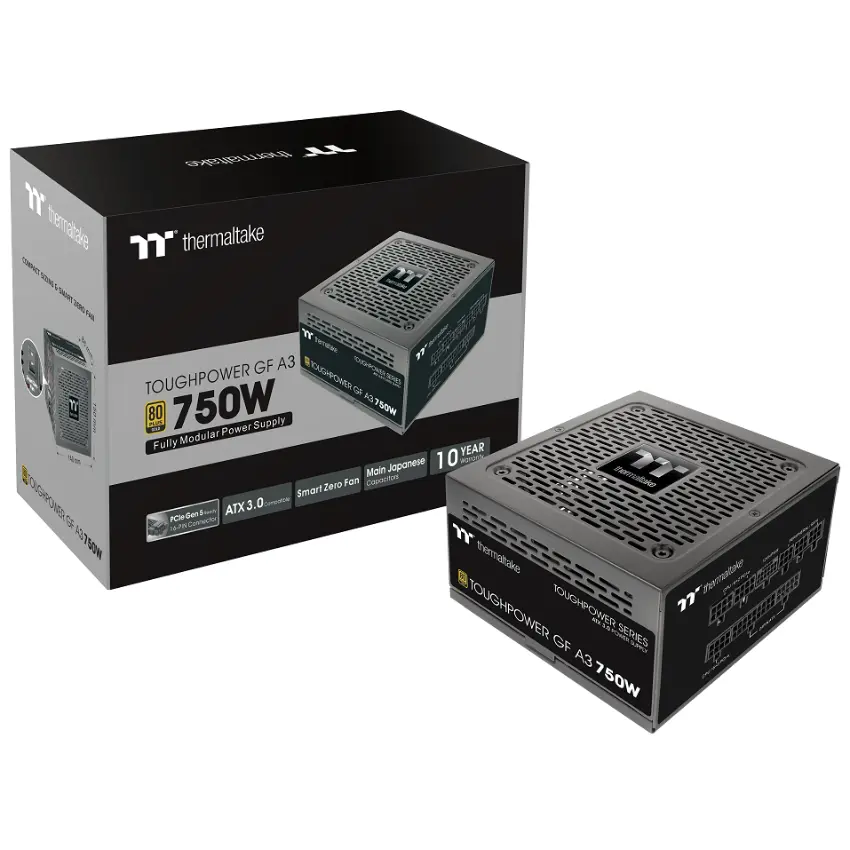 Fuente de alimentación modular Thermaltake Toughpower GF A3 750W, 80 PLUS Gold Fuente de alimentación modular Thermaltake Toughpower GF A3 750W, 80 PLUS Gold