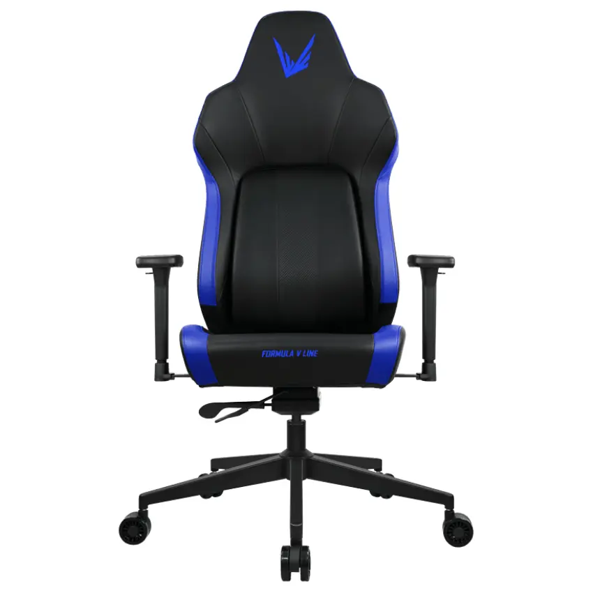 Silla Gamer Formula V Line Viron RacerPU Negro/Azul Oscuro