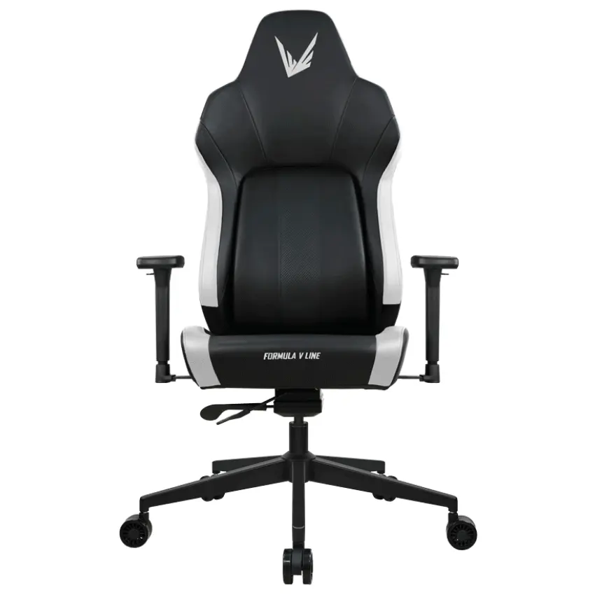 Silla Gamer Formula V Line Viron RacerPU Negro/Blanco