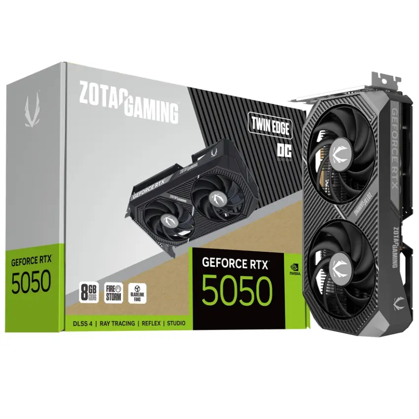 Placa de Video ZOTAC GAMING GeForce RTX 5050 Twin Edge OC 8GB GDDR6