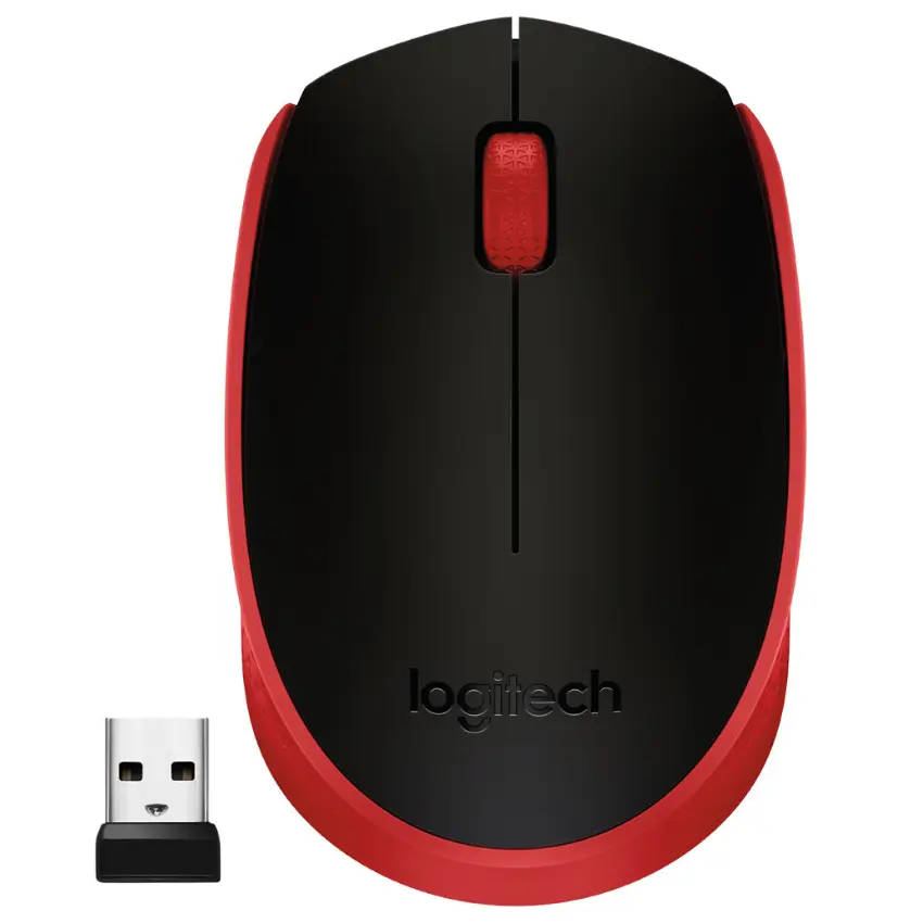 Mouse Inalámbrico Logitech M170, Rojo Mouse Inalámbrico Logitech M170, Rojo