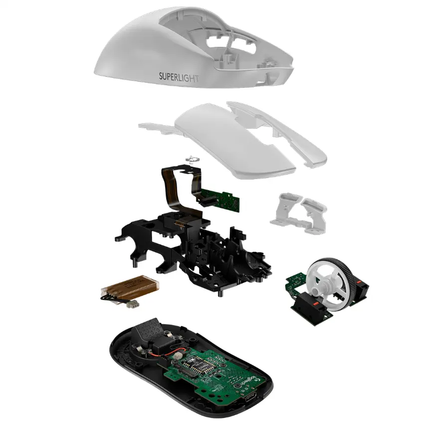 Mouse Inalámbrico Logitech G PRO X SUPERLIGHT 2, LIGHTSPEED, Gamer, Blanco Mouse Inalámbrico Logitech G PRO X SUPERLIGHT 2, LIGHTSPEED, Gamer, Blanco