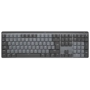 Teclado Inalámbrico Logitech MX Mechanical, Mecánico, Gamer, Táctil, Español, Gris Oscuro