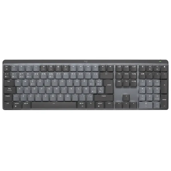 Teclado Inalámbrico Logitech MX Mechanical, Mecánico, Gamer, Táctil, Español, Gris Oscuro