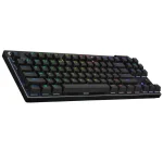 Teclado Inalámbrico Logitech G PRO X TKL LIGHTSPEED, Mecánico, Gamer, GX Brown Táctil, Inglés, Negro