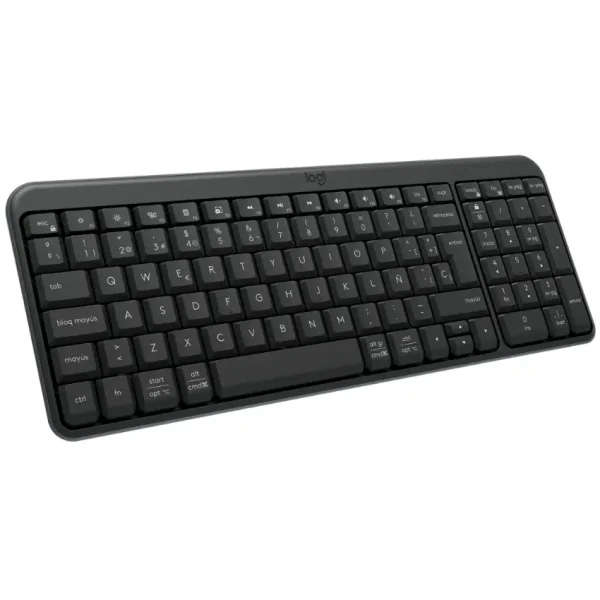 Teclado Inalámbrico Logitech K250, Bluetooth, Gris Oscuro