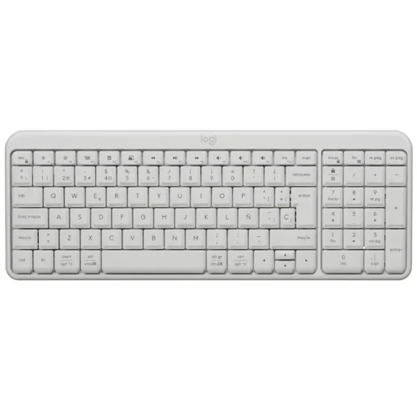 Teclado Inalámbrico Logitech K250, Bluetooth, Blanco
