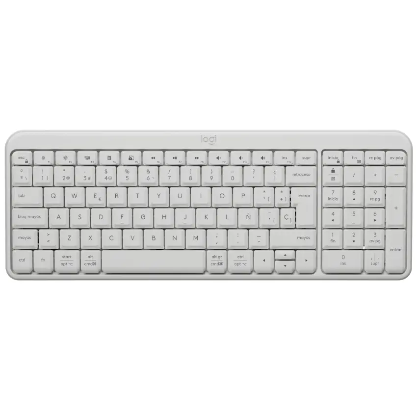 Teclado Inalámbrico Logitech K250, Bluetooth, Blanco Teclado Inalámbrico Logitech K250, Bluetooth, Blanco