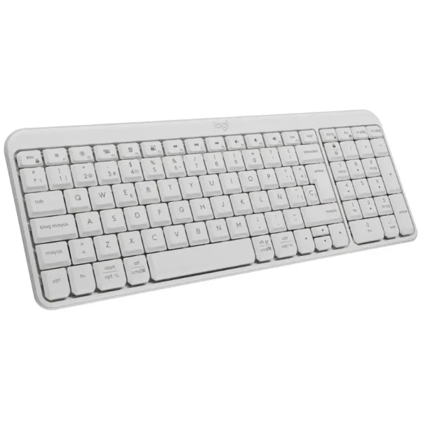 Teclado Inalámbrico Logitech K250, Bluetooth, Blanco