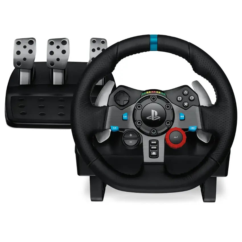 Volante con Pedalera Logitech G G29, PS5, PS4, PS3, PC