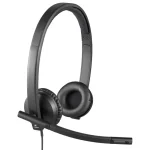 Auriculares Logitech H570e, USB, Negro