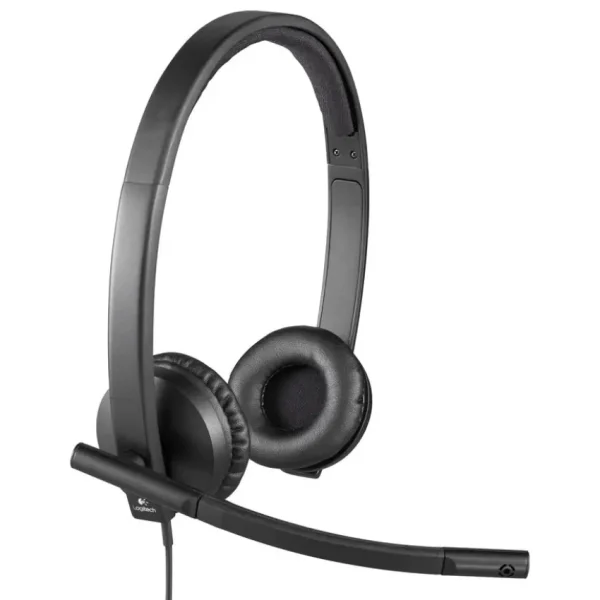 Auriculares Logitech H570e, USB, Negro