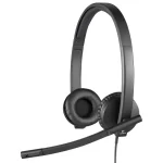 Auriculares Logitech H570e, USB, Negro