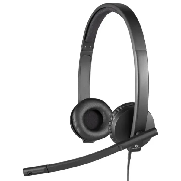 Auriculares Logitech H570e, USB, Negro