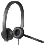 Auriculares Logitech H570e, USB, Negro