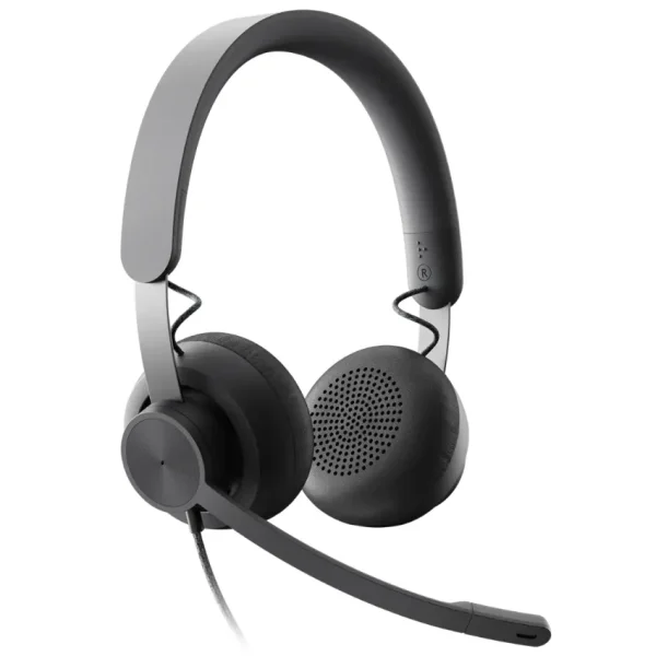 Auriculares Logitech Zone Wired, Versión Teams, USB, Negro