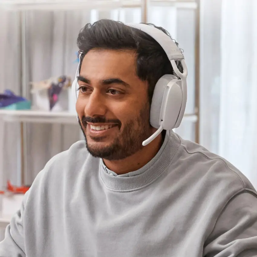 Auriculares Inalámbricos Logitech Zone Vibe 100, Bluetooth, Blanco Auriculares Inalámbricos Logitech Zone Vibe 100, Bluetooth, Blanco