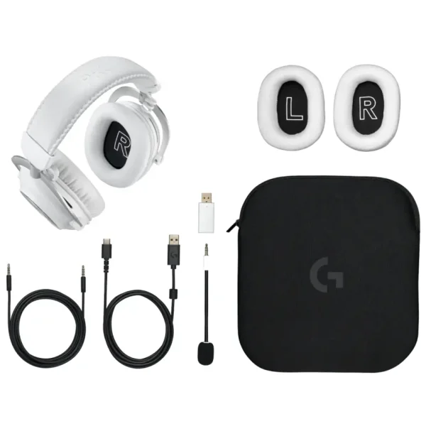 Auriculares Inalámbricos Logitech G Pro X 2, Gamer, LIGHTSPEED, Bluetooth, Blanco