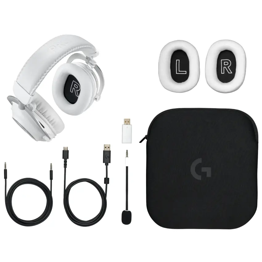 Auriculares Inalámbricos Logitech G Pro X 2, Gamer, LIGHTSPEED, Bluetooth, Blanco Auriculares Inalámbricos Logitech G Pro X 2, Gamer, LIGHTSPEED, Bluetooth, Blanco