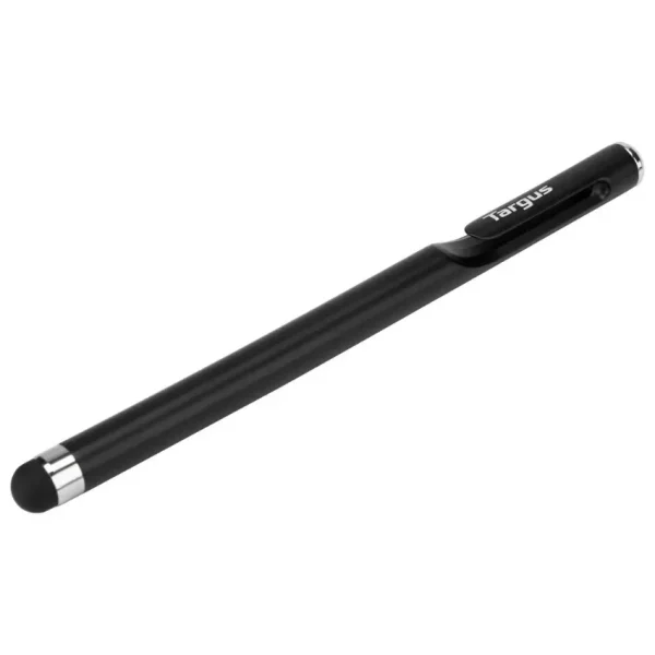 Lápiz óptico Targus Estándar, Deslizamiento suave, Antimicrobiano, Punta de goma fina y duradera, Negro