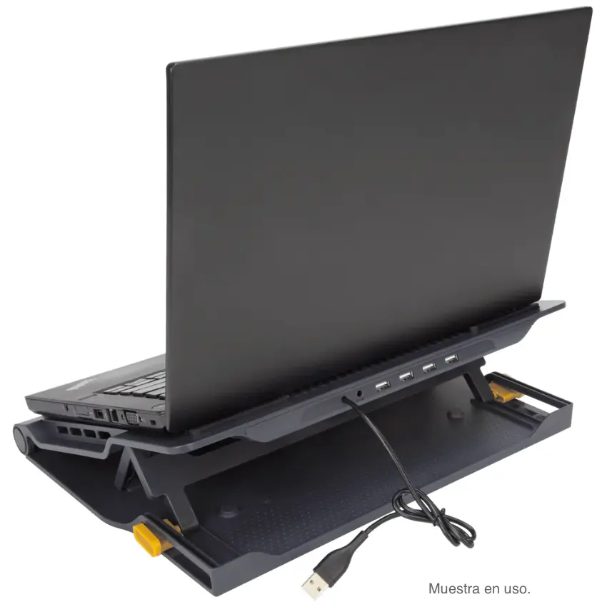 Base Refrigerante Targus Chill Mat+ con Hub de 4 Puertos, 2 Coolers, Admite Notebook de 17"