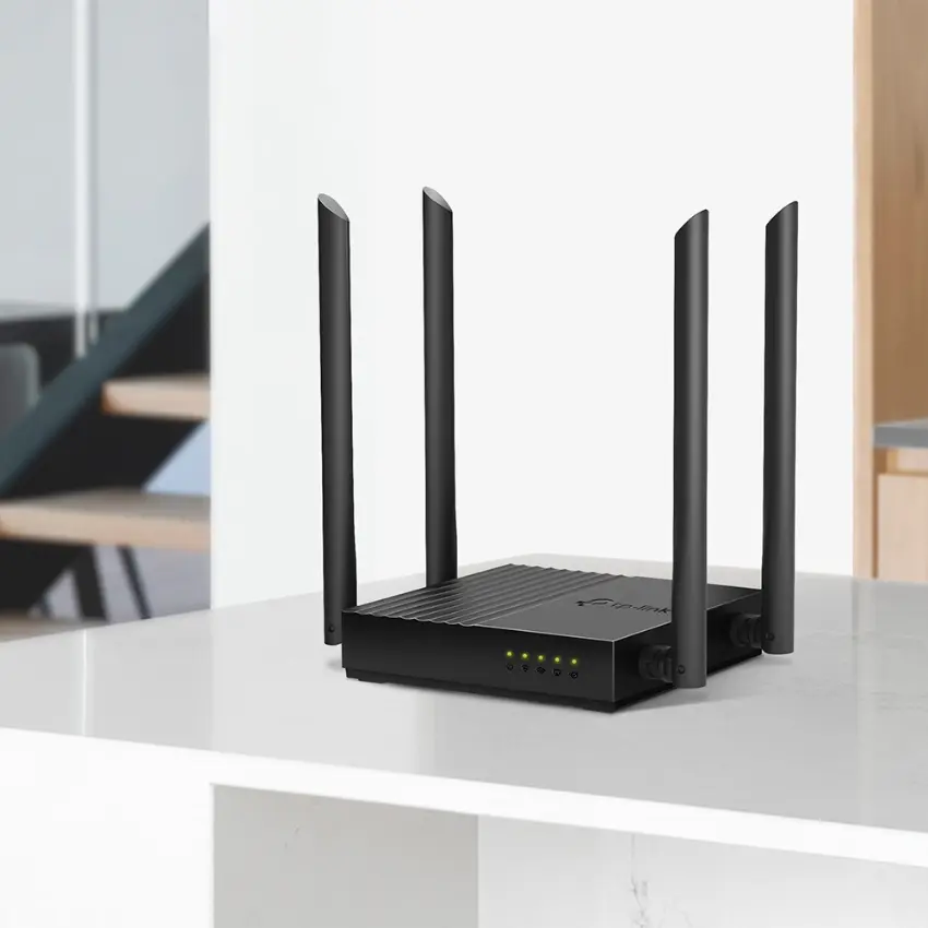Router Wi-Fi TP-Link Archer C64, AC1200, Doble banda, Negro