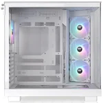 Gabinete Thermaltake View 380 XL TG ARGB Snow, ATX, Sin Fuente, Vidrio Templado Frontal y Lateral, 4 Fan 12 cm ARGB, Blanco