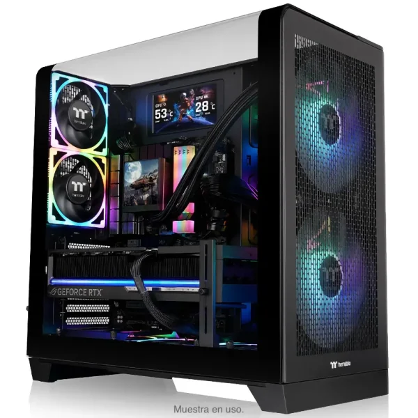 Gabinete Thermaltake View 390 Air, ATX, Sin Fuente, Vidrio Templado, 2 Fan 12 cm, Negro