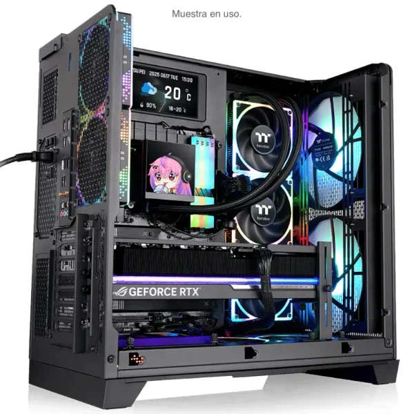 Gabinete Thermaltake View 390 Air, ATX, Sin Fuente, Vidrio Templado, 2 Fan 12 cm, Negro