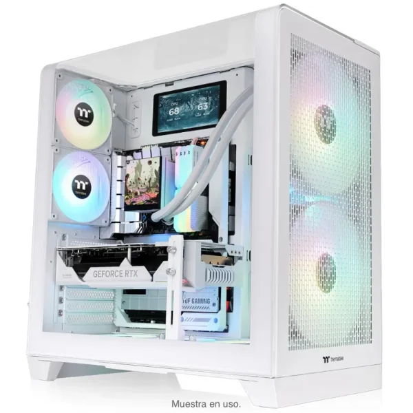 Gabinete Thermaltake View 390 Air Snow, ATX, Sin Fuente, Vidrio Templado, 2 Fan 12 cm, Blanco