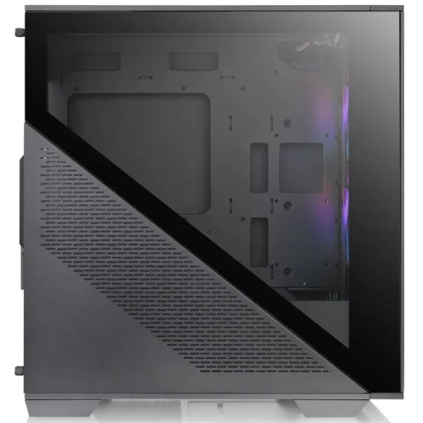 Gabinete Thermaltake Divider 170 TG ARGB, Micro-ATX, Sin Fuente, Vidrio Templado, 2 Fan 12 cm ARGB, Negro