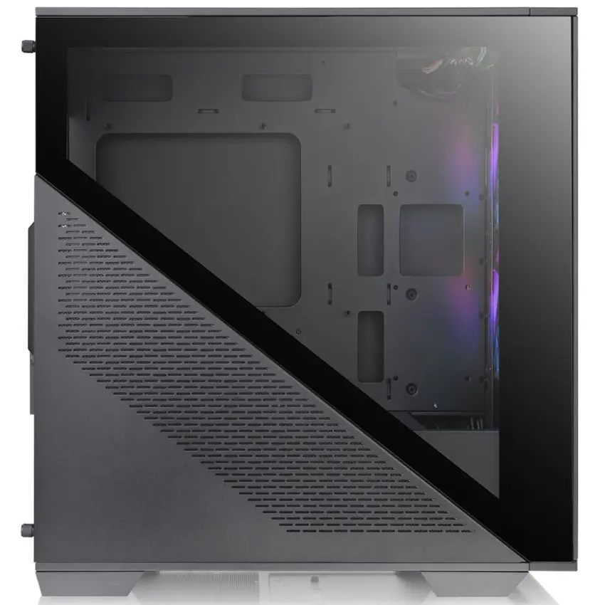 Gabinete Thermaltake Divider 170 TG ARGB, Micro-ATX, Sin Fuente, Vidrio Templado, 2 Fan 12 cm ARGB, Negro